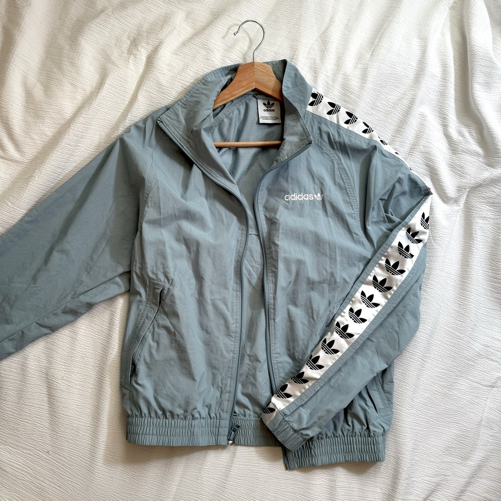 Adidas Trefoil Logo Windbreaker Baby Blue